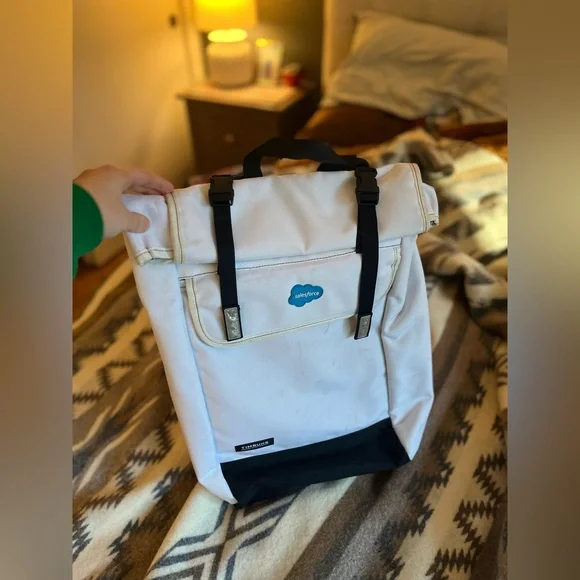 Timbuk2 Cream and Gray Backpack with Blue Accent Custom Like You – Timbuk2 main image 3